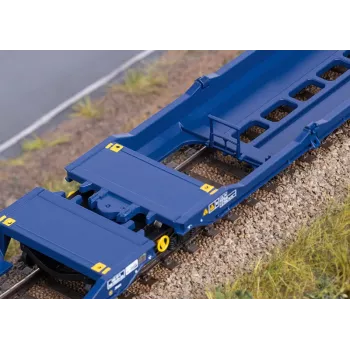 Märklin 47474 Sdggmrss dvostruki džepni vagon H0 mjerilo 1:87 kobaltno plavi 393 mm