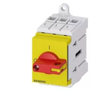 Siemens 3LD30300TK13 glavni prekidač / rastavni prekidač pod opterećenjem, 3-polni, 16 A, 7,5 kW, crveno-žuti