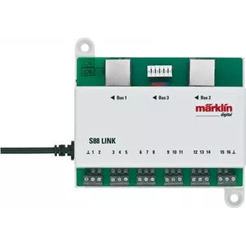 Märklin Link s 88 digitalni dekoder prema DCC, zeleno-bijeli 60883