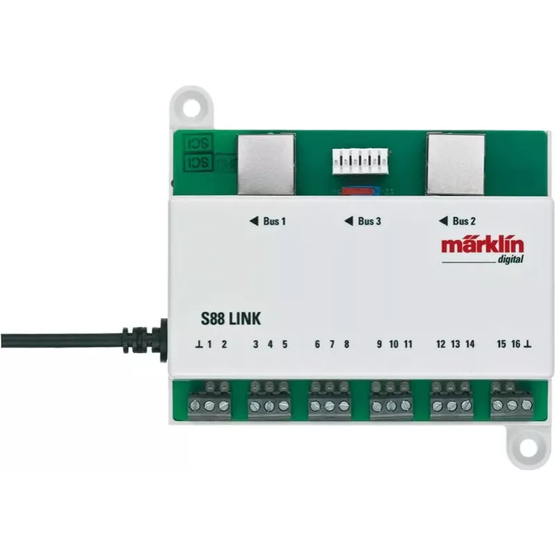 Märklin Link s 88 digitalni dekoder prema DCC, zeleno-bijeli 60883