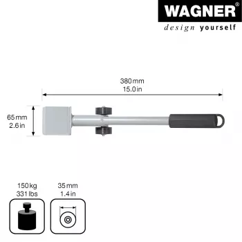 Wagner design yourself MM 4121 podizač namještaja, srebrni, 38 cm (20412101)
