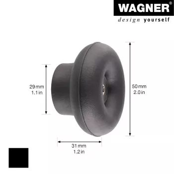 Wagner Design Yourself DOT kuka za garderobu GH 0202, 1 kuka, crna 17020221