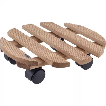 WAGNER Multiroller Country palisander okrugli kotačić za biljke, masivno palisander drvo, 300 mm, 100 kg 20018301