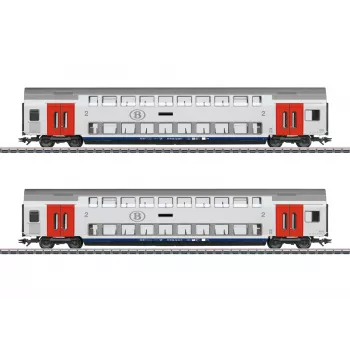 Märklin 043566 H0 set dvokatnih vagona SNCB M6 2. razred