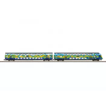 Märklin 87307 Z set dvokatnih vagona Touristik 2 DB AG (1:220, 2 vagona)
