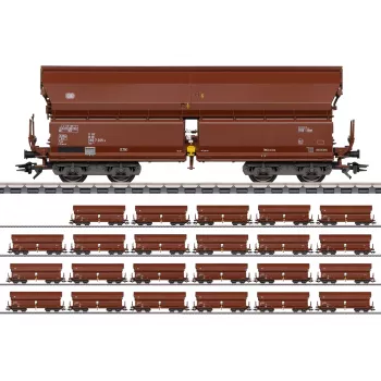 Märklin 000730 H0 set od 24 vagona s kliznim krovom Tals 968 DB epoha IV AC
