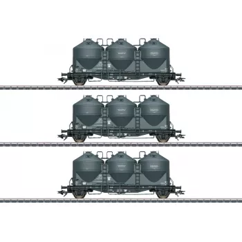 Märklin 48264 H0 set od 3 vagona-silosa za prašinu Kds 67 DB-a