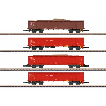 Märklin 82542 Z set od 4 vagona s visokim bordom - vlak za otpad DB AG, epoha V