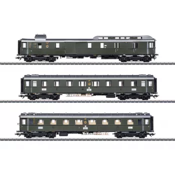 Märklin 42490 H0 set od 3 vagona brzog vlaka PwPost4ü-28 DRG-a