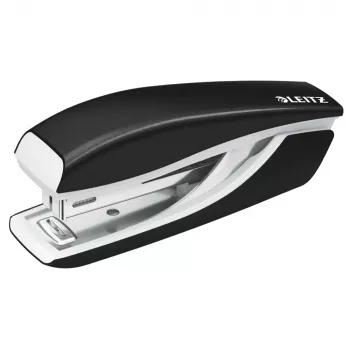 LEITZ Nexxt WOW mini heftalica, kapacitet 10 listova, dubina umetanja 50 mm, mehanizam za punjenje odozgo, crna (5528-10-95)