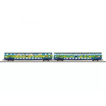 Märklin 87306 Z set dvokatnih vagona Touristik 1 DB AG - 2 dvokatna međuvagona