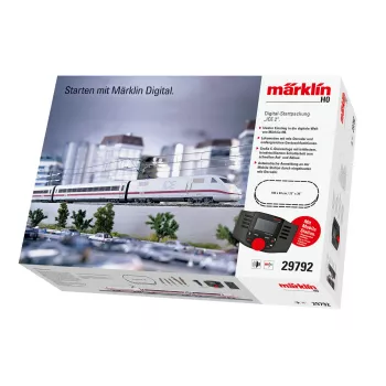 Märklin 29792 ICE 2 digitalni startni set H0 AC s Mobile Station 2, vlak od 5 dijelova, C tračnica oval, epoha VI