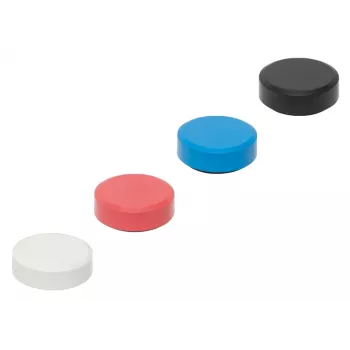 MAULpro Recycling okrugli magneti, 29 mm x 11 mm, 20-dijelni asortiman (bijeli, crveni, plavi, crni) 6177399