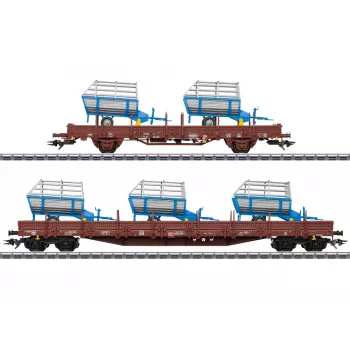 Märklin 46407 set teretnih vagona s kolcima DB AG epoha VI (2 vagona, drveni teret, H0)
