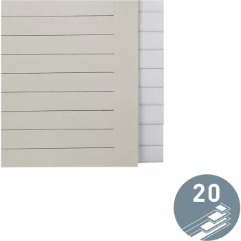 LEITZ papirnati registar prazni 20 jezičaka A4 bijeli s univerzalnim probojem 12203085
