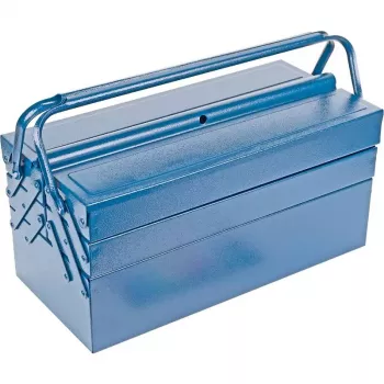 BRÜDER MANNESMANN 211-430 metalna kutija za alat, 430 mm, cantilever, plava, 6 pretinaca