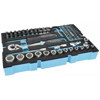 Brüder Mannesmann QUANTOOL 85-dijelni 1/4 inch set nasadnih ključeva Q25002