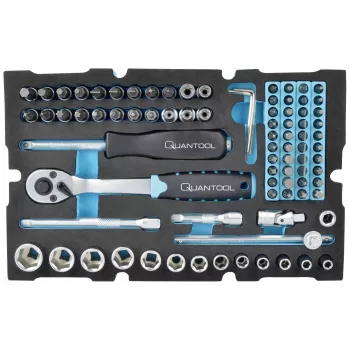 Brüder Mannesmann QUANTOOL 85-dijelni 1/4 inch set nasadnih ključeva Q25002