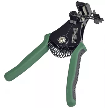 BRÜDER MANNESMANN automatska kliješta za skidanje izolacije, zelena s povratnom oprugom, čeljusti od SK5 čelika, 0,2-6,0 mm² (M10981)