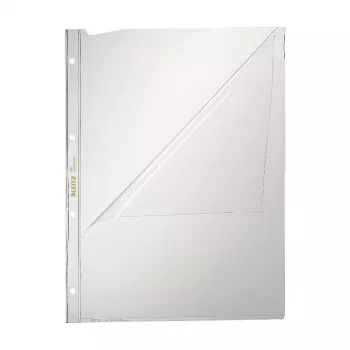 Leitz 4744-0000 PVC prozirna A4 folija za dokumente, 2 rupe, 50 komada