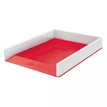 Leitz WOW Duo Colour kutija za pisma, biserno bijela/crvena