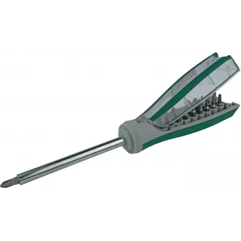 BRÜDER MANNESMANN GREEN LINE odvijač s bitovima 19 inch s integriranim spremištem bitova (M29840)