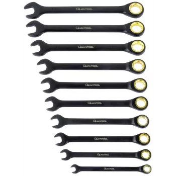 BRÜDER MANNESMANN Q25210 Quantool set okasto-viljuškastih ključeva 10-dijelni 8-19 mm