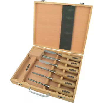 Brüder Mannesmann 7-dijelni set za rezbarenje drva M66107