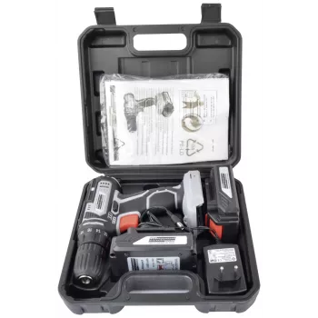 BRÜDER MANNESMANN M17690 akumulatorska bušilica-odvijač 20V s 2x 1,5Ah Li-Ion baterije, 35 Nm, 0-1500 okr/min, brza stezna glava, LED svjetlo, Softgrip, kofer