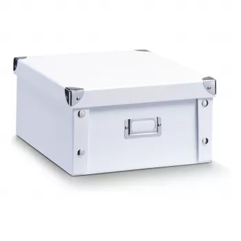 Zeller Present 17763 White Rectangular Cardboard Storage Box