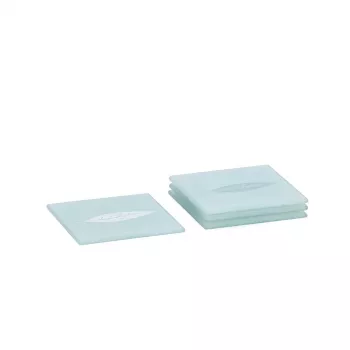 Zeller 26232 set podmetača za čaše, 4 komada, staklo, prozirno