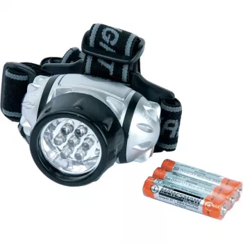 BRÜDER MANNESMANN LED čelna svjetiljka, zakretna, sa 7 LED dioda u blister pakiranju, 3 razine svjetline: 1, 3 ili 7 LED dioda, 1 komad (M30640)