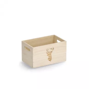 Zeller Hirsch kutija za pohranu natural 25 x 15 x 14 cm (15220)