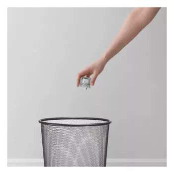 ZELLER MESHLINE Waste Paper Basket 12L Anthracite 17740