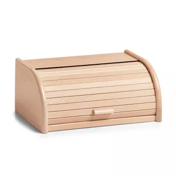 Zeller 20463 Roll-Top Bread Bin, Beech