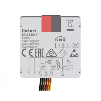 Theben KNX Push-button Interface Binary Input 4-channel TA 4.1 KNX (4969274)