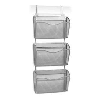Zeller 17755 Wall/Door Magazine Holder, Mesh, A4
