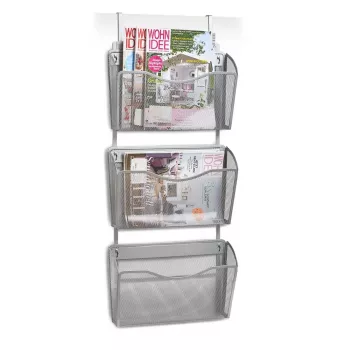 Zeller 17755 Wall/Door Magazine Holder, Mesh, A4