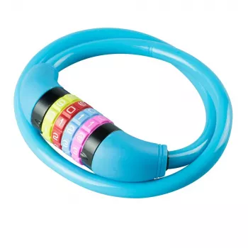 BURG WÄCHTER kabel lokot za bicikl 210 C 65 BOYS, svijetloplavi, 650 mm 39540