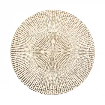 Zeller 6-dijelni zlatni set podmetača s izrezima | 45 x 30 cm | PVC 27003