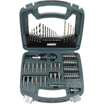 Brüder Mannesmann 75-Piece Drill and Screwdriver Bit Set M54375