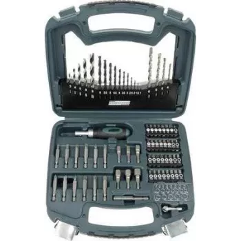 Brüder Mannesmann 75-Piece Drill and Screwdriver Bit Set M54375