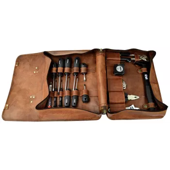 BRÜDER MANNESMANN M29048 set ručnog alata od 24 dijela u pravoj kožnoj torbi