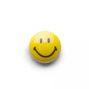 Zeller Smiley Magnet Set 6 Pieces 3 cm Yellow 11204