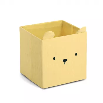 Zeller Bear kutija za odlaganje žuta 28 x 28 x 28 cm 14491