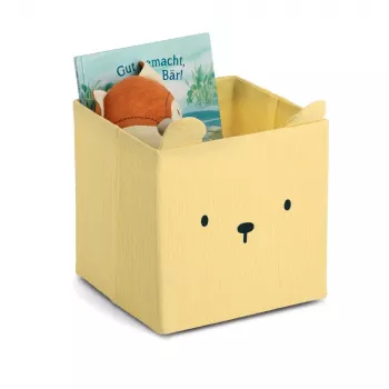 Zeller Bear kutija za odlaganje žuta 28 x 28 x 28 cm 14491