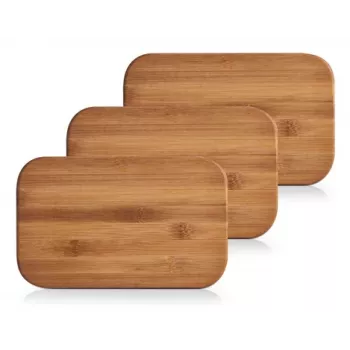 Zeller Bamboo Cutting Board Set, Brown, 3-Piece (25260)