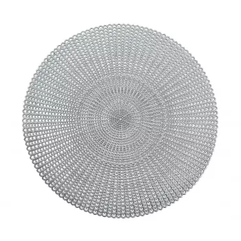 Zeller 6-Piece Silver Cut-Out Placemat Set (27002)