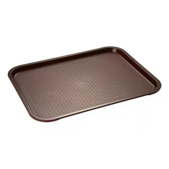 APS Fast Food Tray 450 x 355 mm, Brown Polypropylene, 20 mm High (542)