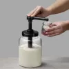 APS DISPENSA 1,7L staklena dozirna posuda, prozirno-crna, 93290